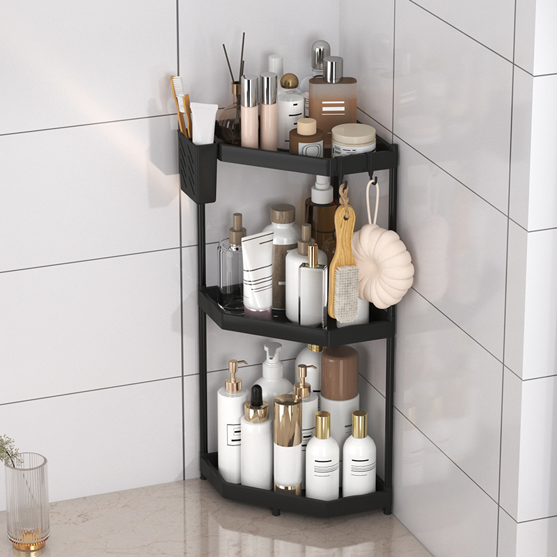 Home Edit Bathroom Storage - 1 x rostfreies Eck-Dreiecksregal für die