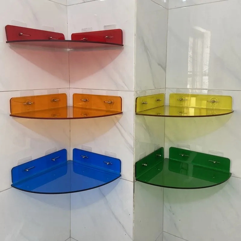 Home Edit Bathroom Storage - 6 farbe Ecke Transparent Acryl Dusche