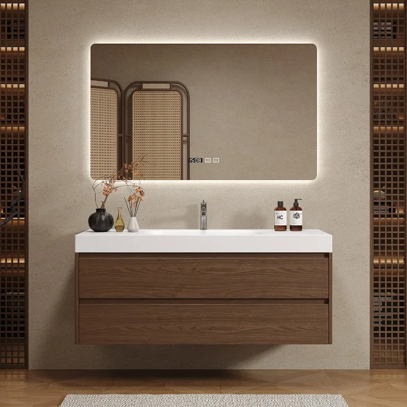 Holz-Trennwände Badezimmerschr – Home Bathroom Vanity Combo Bewertung und Preis