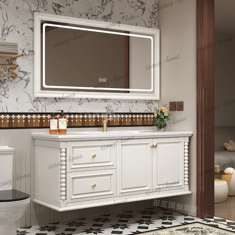 Kleiner Badezimmerschrank aus  – Home Bathroom Vanity Combo Bewertung und Preis