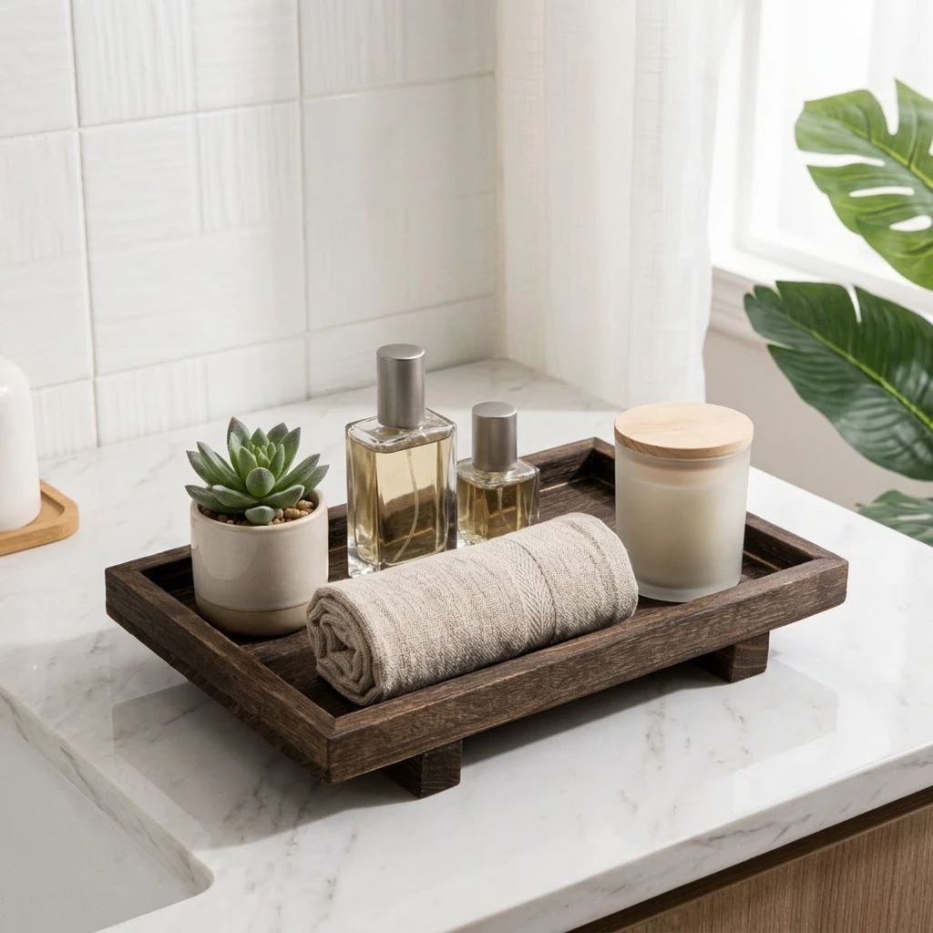 Retro Holz-Schreibtisch-Aufbew – Home Edit Bathroom Storage Bewertung und Preis