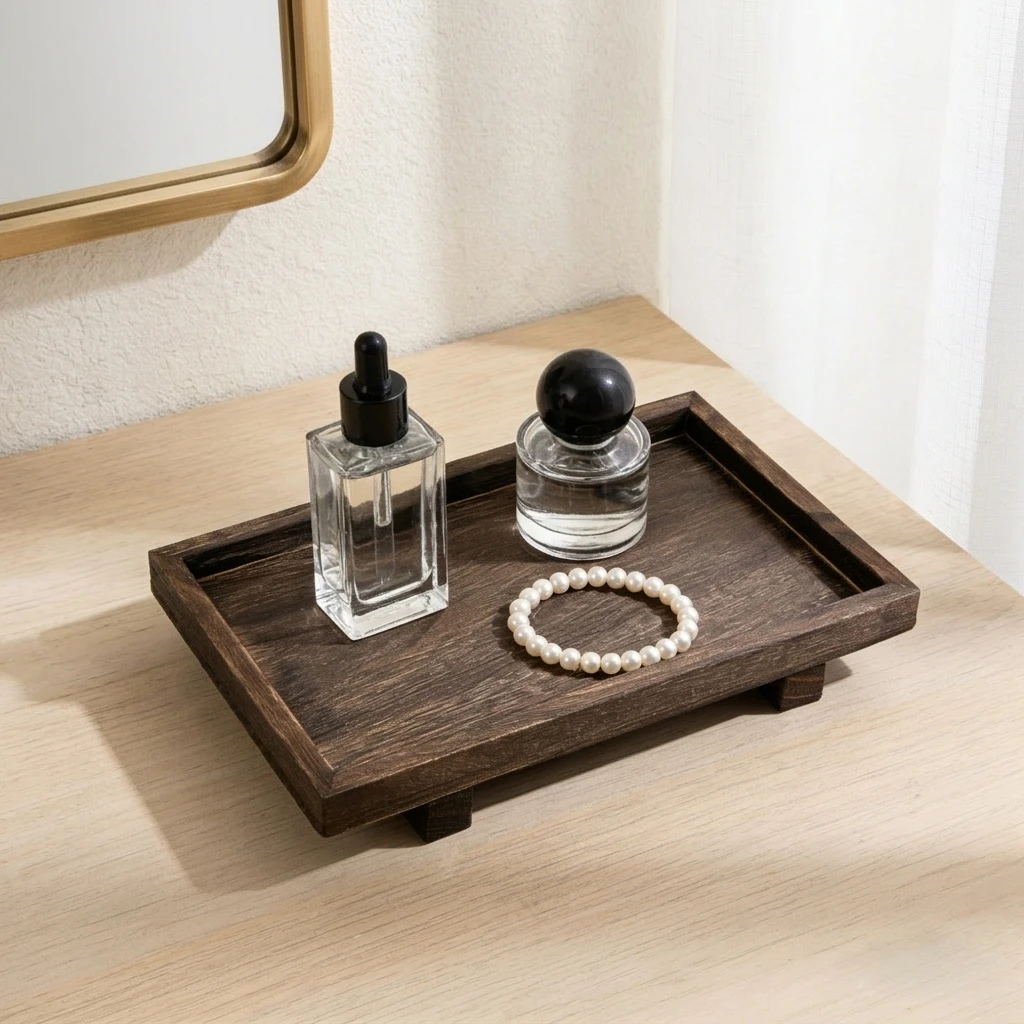 Retro Holz-Schreibtisch-Aufbew – Home Edit Bathroom Storage Bewertung und Preis
