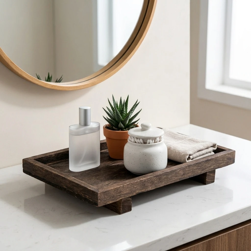 Retro Holz-Schreibtisch-Aufbew – Home Edit Bathroom Storage Bewertung und Preis