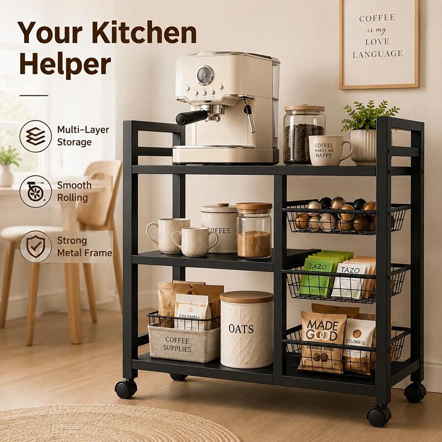 1 Stück mobiles Aufbewahrungsr – Home Edit Bathroom Storage Bewertung und Preis